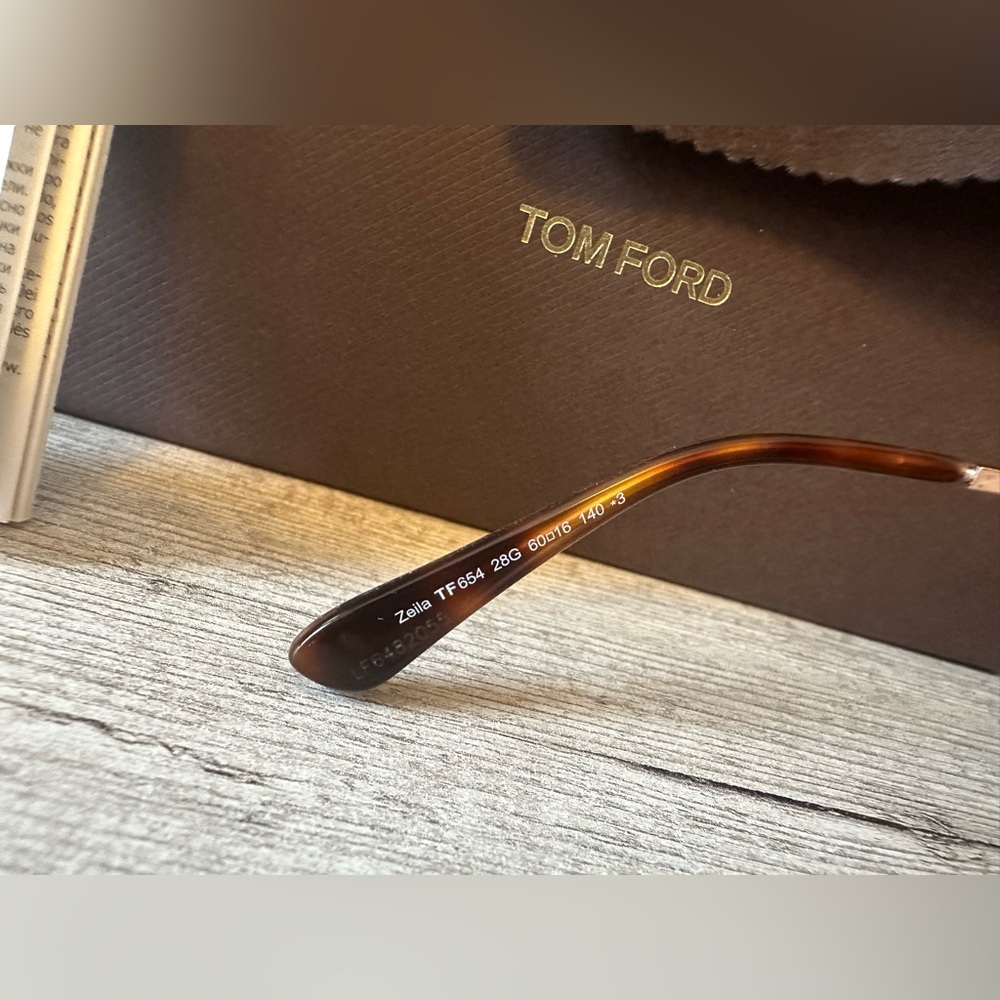 NIB Tom Ford Zeila Sunglasses Rose Gold - Picture 6 of 7